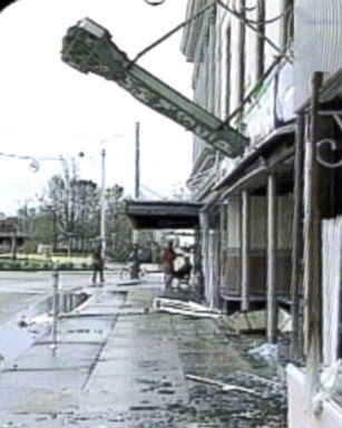 The storm's tornadoes and flooding caused destruction along the Gulf Coast.